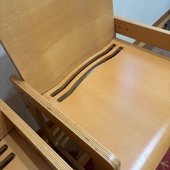 MUJI無印良品 学習椅子1脚　人気廃盤　高さ&背もたれ位置調節可能　2脚まとめて2,500円の画像