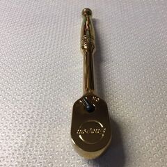 【値下げ!!未使用品/限定品/美品・良品】　Snap-on/スナップオン　3/8sq　ラチェット　F80　95周年記念限定　ゴールドメッキの画像