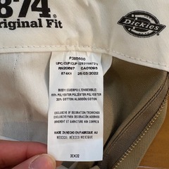 《Dickies》874 オリジナルフィット スラックス カーキ（30×32）の画像