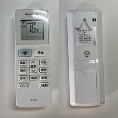 I355 🌈 ジモティー限定価格！ SHARP エアコン 2.2kw エアコン おもに6畳用 ⭐ 動作確認済 ⭐ クリーニング済の画像