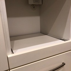ニトリ  食器棚 白　キッチンボードの画像