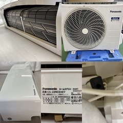 I407 🌈 ジモティー限定価格♪ Panasonic 2.2kw エアコン Eolia（エオリア） おもに6畳用 ⭐ 動作確認済 ⭐ クリーニング済の画像