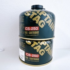 【2個】キャンプ用 ガス缶 OD缶 キャプテンスタッグ CAPTAIN STAG CS250 ソロバーナー アウトドア缶 レギュラーガスカードリッジの画像