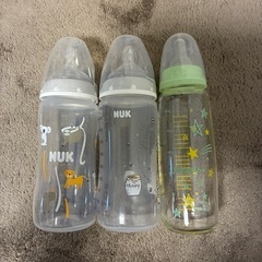 お譲り先決定☆NUKとChuChu哺乳瓶3本セットの画像