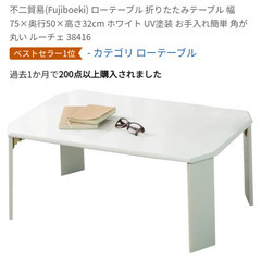 Amazonベストセラー　折り畳みローテーブル