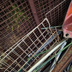 鉄 フェンス 5枚 2㎡　鉄クズの画像