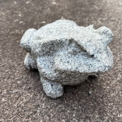 石材　🐸かえるの置き物❗️ 小！の画像