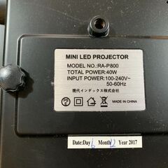 ミニLEDプロジェクター RA-P800 ケース付き 通電確認済みの画像