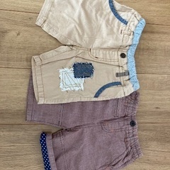 半ズボン2枚セット売り　80cmの画像