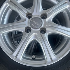 ダンロップ　夏タイヤ　165/70R14 アルミ付きの画像