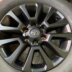 トヨタ純正 150プラド 特別仕様マットブラックエディション 18インチ ミシュラン 265/60R18 4本 バリ山夏タイヤの画像