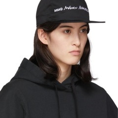 【MM6 Maison Margiela ロゴ刺繍キャップ／ユニセックス】の画像