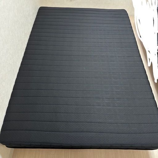 引き取り限定！すのこダブルベッドマットレス付き