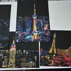 スクラッチアート絵画(完成品）