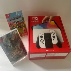Switch有機ELモデルホワイト　ドラクエ3、マイクラセット　