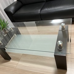 値下げ中！ガラステーブル