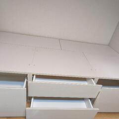 （取引中）ニトリ　棚付きベッド（解体できる方限定）の画像