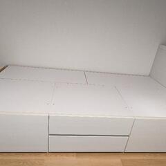 （取引中）ニトリ　棚付きベッド（解体できる方限定）の画像