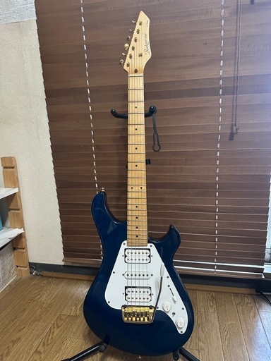 超美品 ジャパンビンテージ by KAWAI★RA-65 シースルーブルー ミディアムスケール HSH Schaller 河合楽器製★