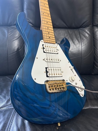 超美品 ジャパンビンテージ by KAWAI★RA-65 シースルーブルー ミディアムスケール HSH Schaller 河合楽器製★