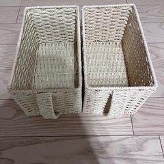 収納カゴ　2個セットの画像