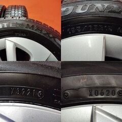【DUNLOP WM02 195/65R15】スタッドレス【トヨタ 50プリウス 15インチ 6.5J5HPCD100+40】20～21年製　(KTO341)の画像