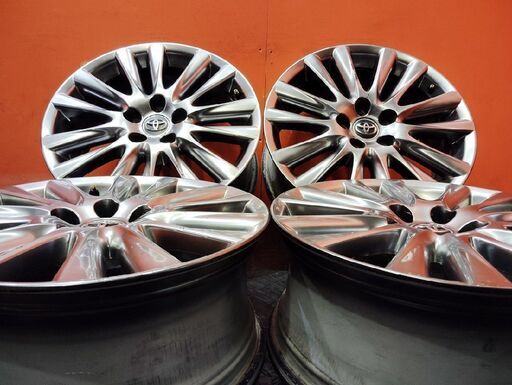 TOYOTA トヨタ ハリアー 純正ホイール 18インチ 4本 7.5J5HPCD114.3+45 ハイグロス アルファード流用可 　(VHA498)