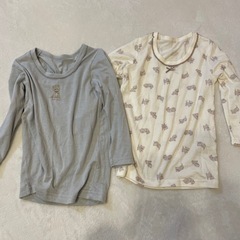 100cm 長袖Tシャツ、肌着、計7点の画像