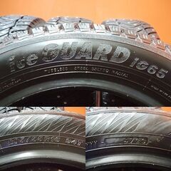 YOKOHAMA ice GUARD iG65 205/55R16 16インチ スパイクタイヤ 4本 23年製 バリ溝 プリウス レガシィ等　(KTM384)の画像