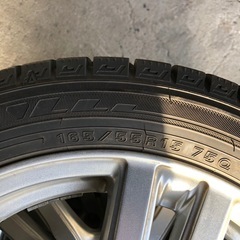 ダンロップ WM03 165/55r15 スタッドレス、アルミ付 4本の画像