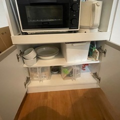 ニトリ　食器棚　レンジ台　収納　キッチン　台所の画像