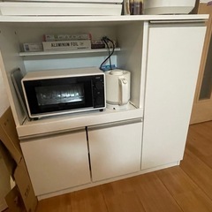 ニトリ　食器棚　レンジ台　収納　キッチン　台所の画像