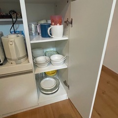 ニトリ　食器棚　レンジ台　収納　キッチン　台所の画像