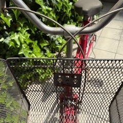 無料　ジャンク　自転車　赤色の画像