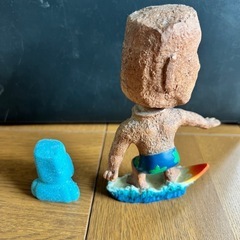 【土曜まで限定】モアイ像 サーフィンフィギュアセットの画像