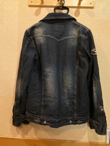collarsレア美品WORSTコラボ×清広 義己モデル デニムジャケットジーンズライダースバイカーGジャンカバーオールタイト
