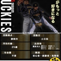静岡市　草野球メンバー募集中