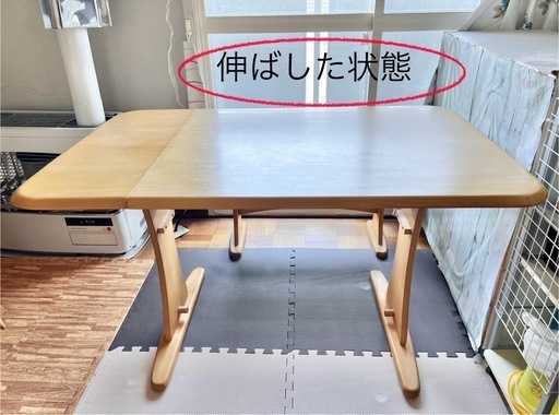 ※お取引中※　ダイニングテーブルセット(テーブルサイズ変更可能タイプ)