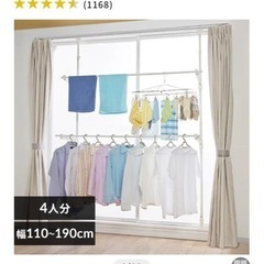 アイリスオーヤマ 窓枠 物干し 2段 MW-260NR　　