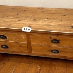 コーヒーテーブル　古材使用のお品ですの画像