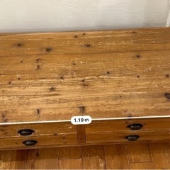 コーヒーテーブル　古材使用のお品ですの画像