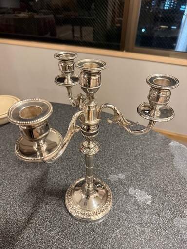 シルバーキャンドルシャンデリア