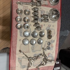 シルバーキャンドルシャンデリアの画像