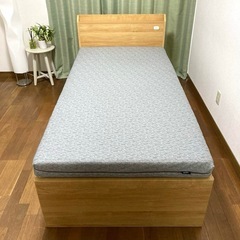 極美品✨ニトリ薄型電動ベッドも対応！シングルサイズポケットコイルマットレス✨こちらの商品はマットレス単品です！ベッドフレームは付きませんm(__)mの画像