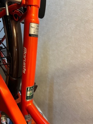 受付終了 チャイルドシート付　自転車　美品