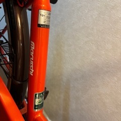 チャイルドシート付　自転車　美品の画像