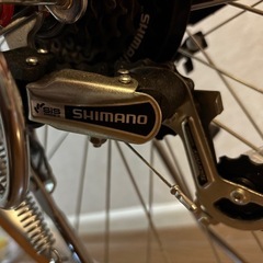 チャイルドシート付　自転車　美品の画像