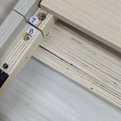 ライト、コンセント付きシングルベッドフレーム　2つセットの画像