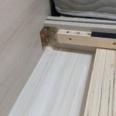 ライト、コンセント付きシングルベッドフレーム　2つセットの画像
