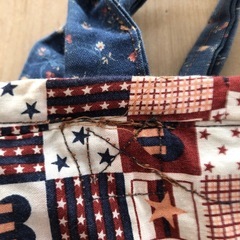 ハンドメイド　手提げバッグ　　手提げカバンの画像